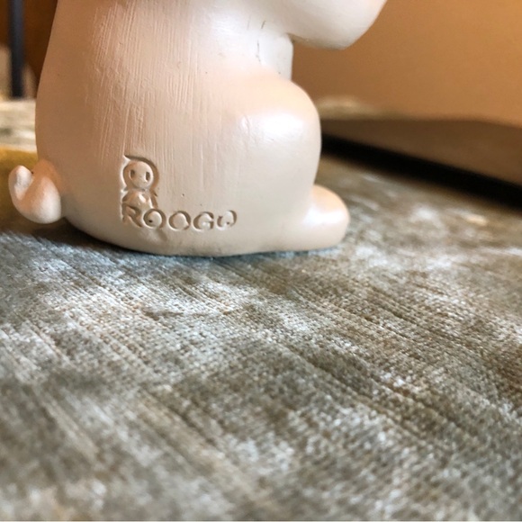 Cute Pug Figurine with Red Bow - Picture 5 of 7